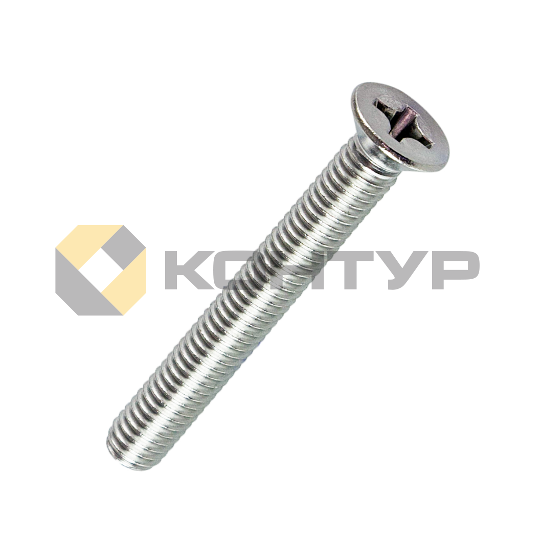 Винт DIN965 A2 нерж. с потайной головкой M6x30