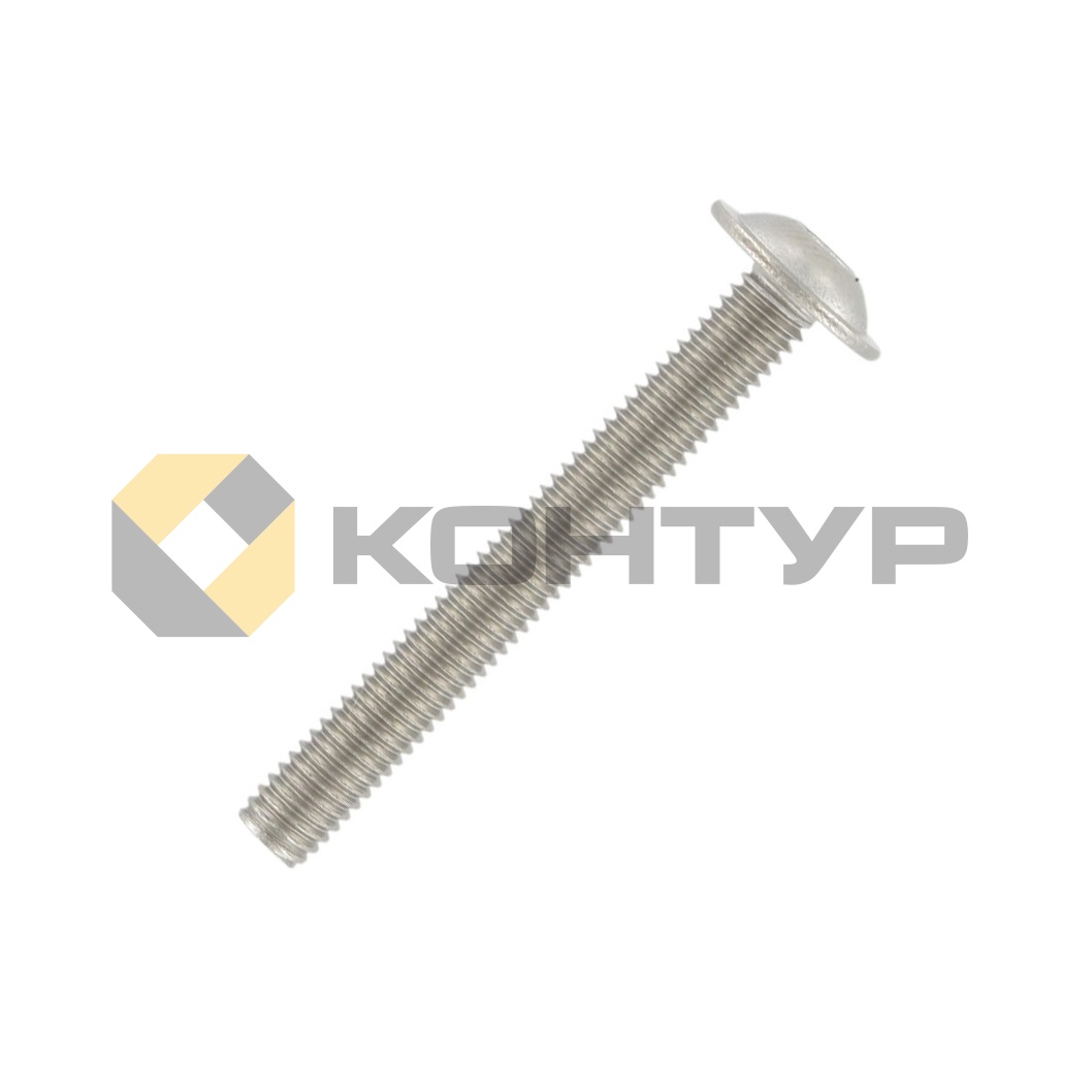 Винт ISO 7380 10,9 полукруг. головкой внутр. шестигранник M6x16